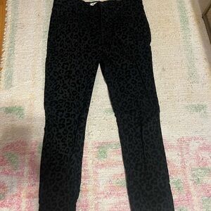 Madewell Mid Rise Skinny Leopard Velvet Jeans - Sz 29